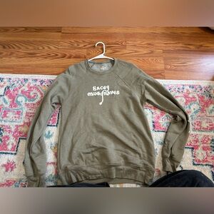 Kacey Musgraves light sage green crewneck small minor discoloration on front